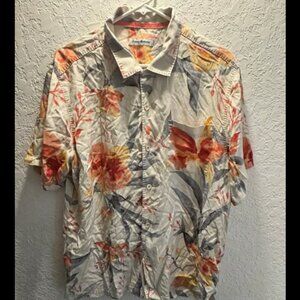 Tommy Bahama 100% Silk Floral Shirt